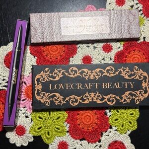 Makeup Eyeshadow Palette and tarte eyeliner pen bundle- bronzer eyeshadow liner